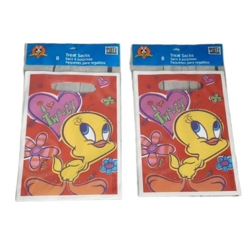 NWT Deadstock Vintage Y2K Looney Tunes Tweety Bird Party Snack Bags